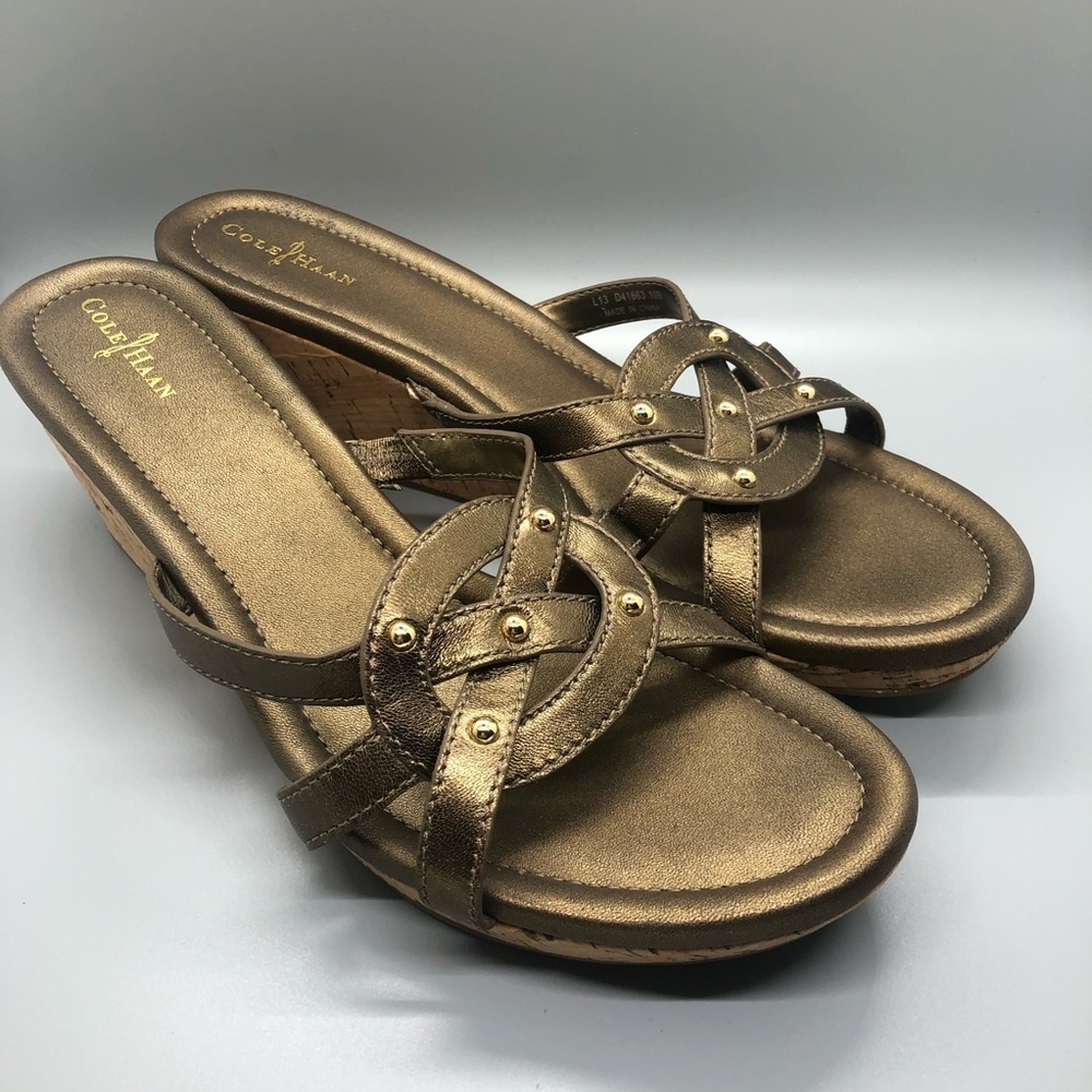 Cole Haan Copper Wedge Heels